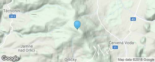 Z Červené Vody na Suchý vrch a k pevnosti Bouda</strong> mapa