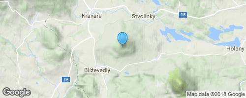 Ronov, Hřídelík, Helfenburk, hrady na pomezí CHKO Kokořínsko a CHKO České středohoří</strong> mapa