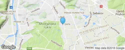 Modřanská rokle</strong> mapa