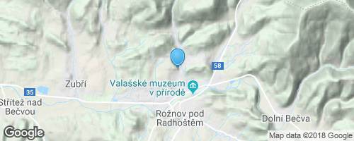 Srdce Valašska - Rožnov pod Radhoštěm</strong> mapa