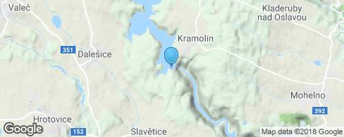 Dalešická přehrada</strong> mapa