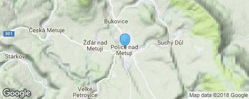 Nad Metují Police dvě muzea a krásná radnice</strong> mapa