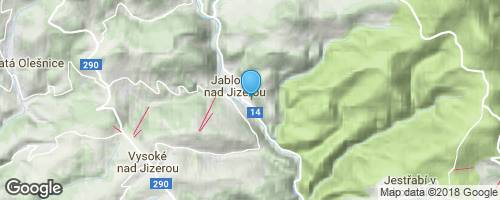 Okruh z Jablonce nad Jizerou přes Vysoké nad Jizerou mapa