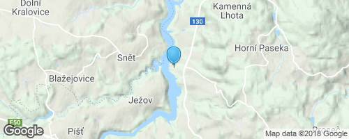 Zahrádka - zatopené město.</strong> mapa