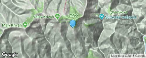Chata pod Chlebom</strong> mapa