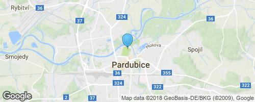 Pardubice-zámek</strong> mapa