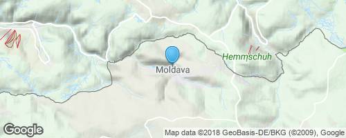 Z Moldavy po hřebeni Krušných hor.</strong> mapa