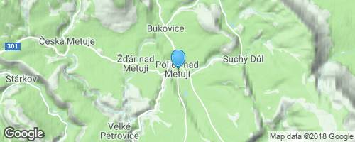 Malebným údolím řeky Metuje</strong> mapa