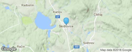 Socha Svatého Václava ve Škrdlovicích</strong> mapa