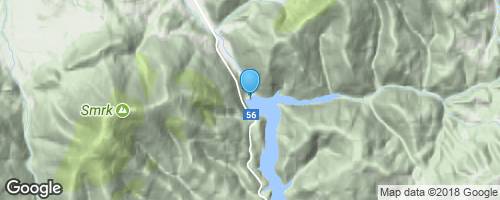 Přehrada Šance - ideál pro cyklisty</strong> mapa