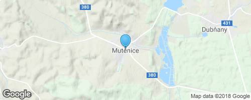 Mutěnice</strong> mapa