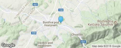 Postslavkovské umírání v Bystřici pod Hostýnem.</strong> mapa