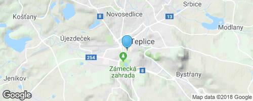 Teplickými luhy a háji</strong> mapa