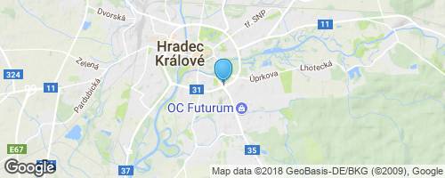 Hradec Králové - Běleč - Krňovice - Hradec Králové mapa