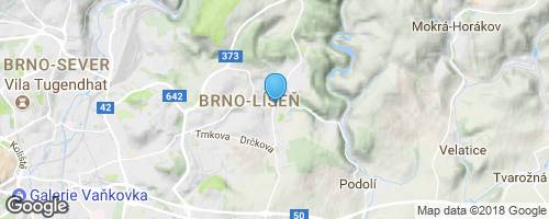 Brno-Líšeň - Kostel sv. Jiljí</strong> mapa