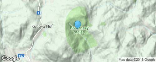 Boubínský prales</strong> mapa
