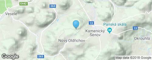 Na Zámecký vrch za Kamenickým hrádkem</strong> mapa