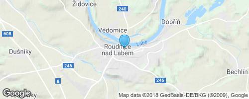 Téměř kolmo na Říp, z Řípu kolmo na Prahu</strong> mapa