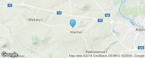 Místy spojené s bitvou u Kolína</strong> mapa