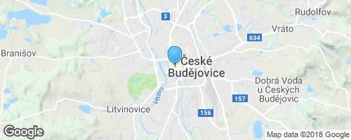 České Budějovice - autobusové nádraží</strong> mapa