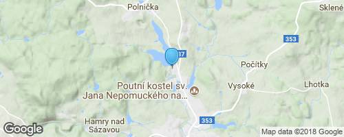 Žďár nad Sázavou - lípa u Tokozu</strong> mapa