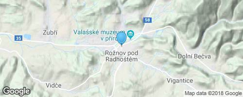 Z Rožnova pod Radhoštěm k pramenu Jičínky přes Kamenárku</strong> mapa