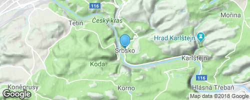 Českým krasem v okolí Srbska a Karlštejna</strong> mapa