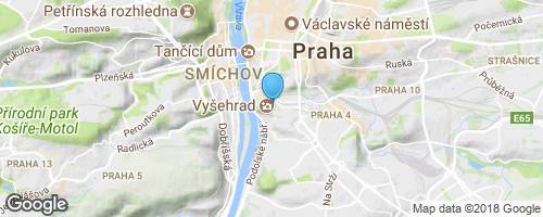 Praha - Kaple (rotunda) sv. Martina</strong> mapa