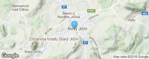 Návštěva zámku v Novém Jičíně a cesta na Skalky mapa