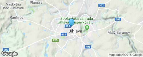 Jihlava - autobusové nádraží</strong> mapa