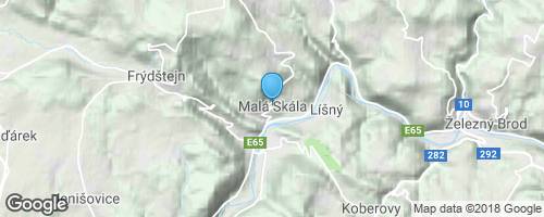 Okolím Malé Skály.</strong> mapa