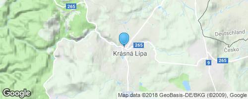 Krásná Lípa</strong> mapa