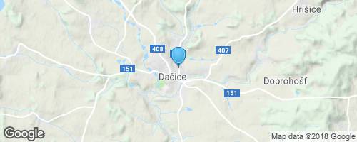 Pomník kostky cukru - Dačice</strong> mapa