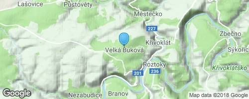 Rozhledna Velká Buková-Křivoklátsko</strong> mapa