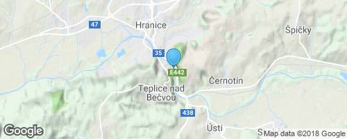 Z Hranic do lázní a unikátních jeskyní</strong> mapa