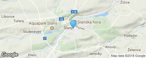 Aquapark Slaný</strong> mapa