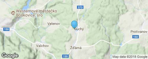 Suchý u Boskovic - meteostanice Skalky</strong> mapa