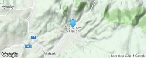 Oldřichovské háje a skály</strong> mapa