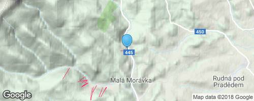 Skiareál Kopřivná - Malá Morávka</strong> mapa
