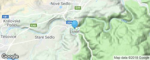 Noční Vampýrská prohlídka hradu Lokte</strong> mapa