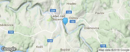 Trasa Ledeč - Světlá</strong> mapa