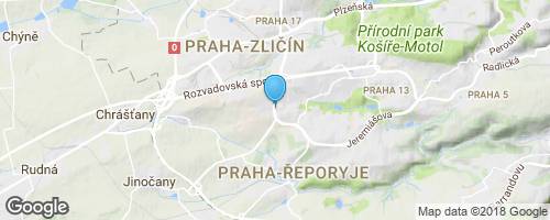 Značená trasa 1026 (Stodůlky -> Kulivá hora) - 12 km</strong> mapa