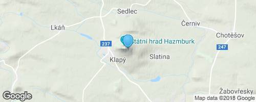 Státní hrad Hazmburk - zřícenina</strong> mapa