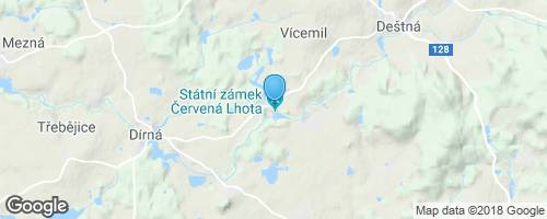 Zámek Červená Lhota</strong> mapa
