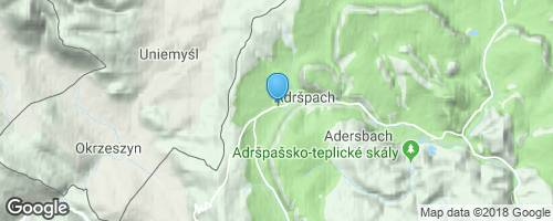Adršpašské skály</strong> mapa