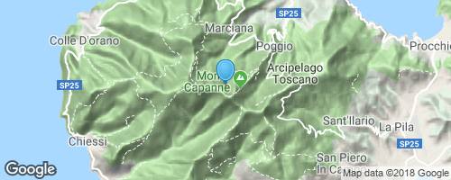 Elba – Monte Capanne 1019 m</strong> mapa