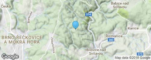 Bílovickým lesem</strong> mapa