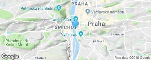 Krmení labutí, kachen a racků na břehu Vltavy</strong> mapa