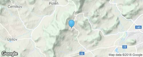 Zámek a víska Tetětice.</strong> mapa