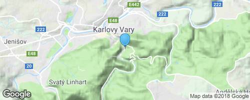 Karlovy Vary - Pramen Vřídlo</strong> mapa